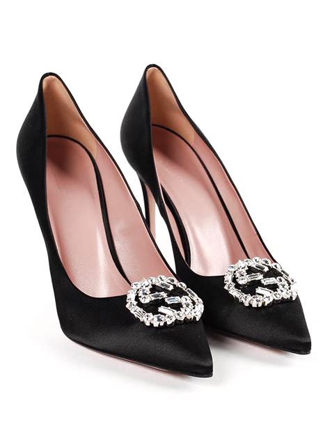 gucci crystal pumps.